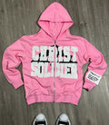 CHRIST SOLDIER PINK ZIPUP